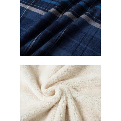 Herren Thermohemd mit Innenfleece, Blau Grau
