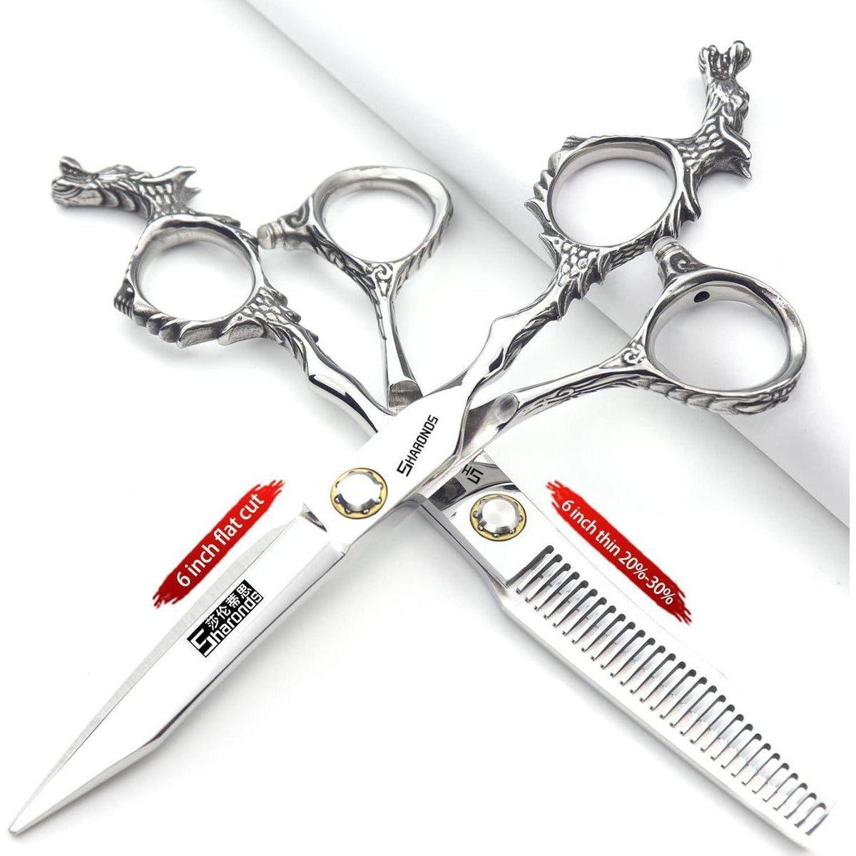 Professionelle Friseurschere 6 Zoll (2 Stück) Edelstahl