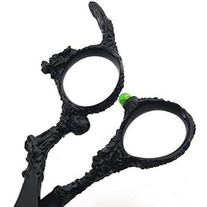 6-Zoll 440C Friseurschere Silber/Schwarz – Professionell & Scharf