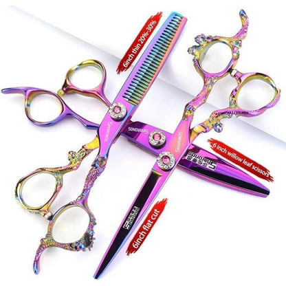Japanische Friseur Schere 5.5/6 Zoll – 3er Set | Profi Haarschneider