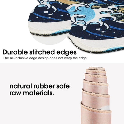 Gaming Mauspad XXL 60x30 cm wasserdicht rutschfeste Gummibasis - Welle