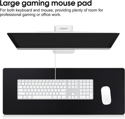 Gaming Mauspad XXL wasserdicht 80x40 schwarz