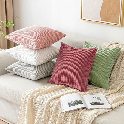 Kordsamt Kissenbezug 40x40 cm in Marmelade für Sofa Schlafzimmer