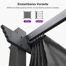 PURPLE LEAF Aluminium Pergola 3.65x4.85m Wasserdicht Stabil
