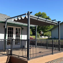 PURPLE LEAF Pergola Aluminium Garten Pavillon Wasserdicht 2.8 x 4 m