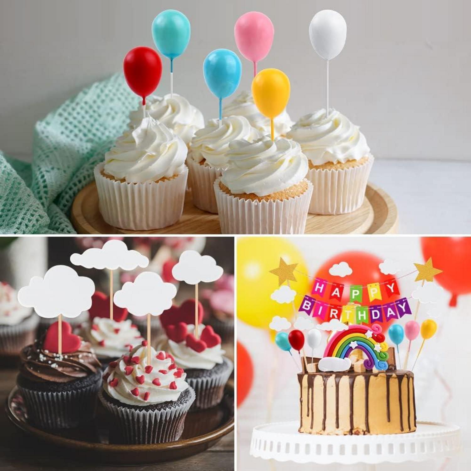 OSDUE Einhorn Tortendeko Set für Geburtstag Regenbogen Kuchen Topper Kinder