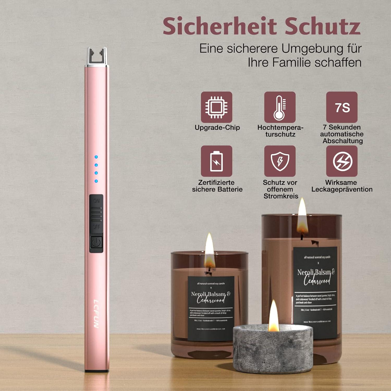 Lichtbogen Feuerzeug USB Aufladbar Winddicht Elektro Feuerzeug Plasma