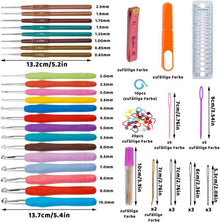 Ergonomisches Häkelnadel-Set 14 Größen 8 Nadeln Zubehör