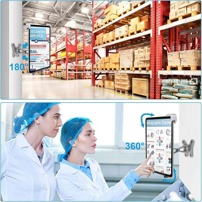 Abschließbarer Wand-Tablet-Halter für iPad & Co. (9-14 Zoll)