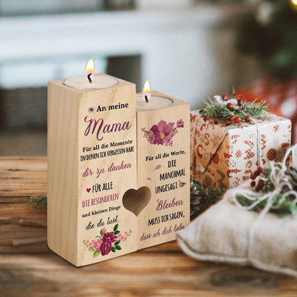 Personalisierter Kerzenhalter Geburtstag Muttertag Mama Geschenk