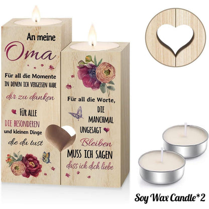 Personalisierte Kerzenhalter Beste Oma Geschenke