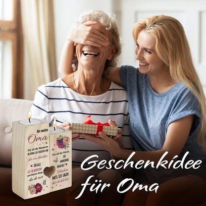 Personalisierte Kerzenhalter Beste Oma Geschenke