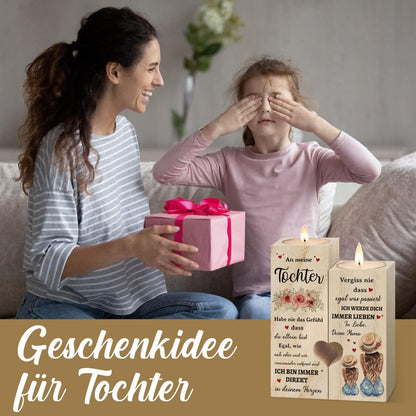 Personalisierte Kerzenhalter Tochter Geschenk Geburtstag