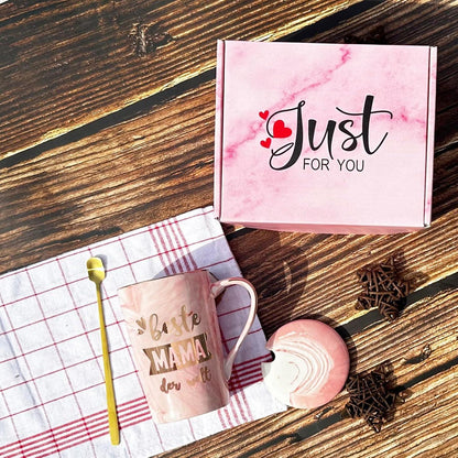 Muttertagsgeschenk Tasse Beste Mama der Welt Rosa 400ml