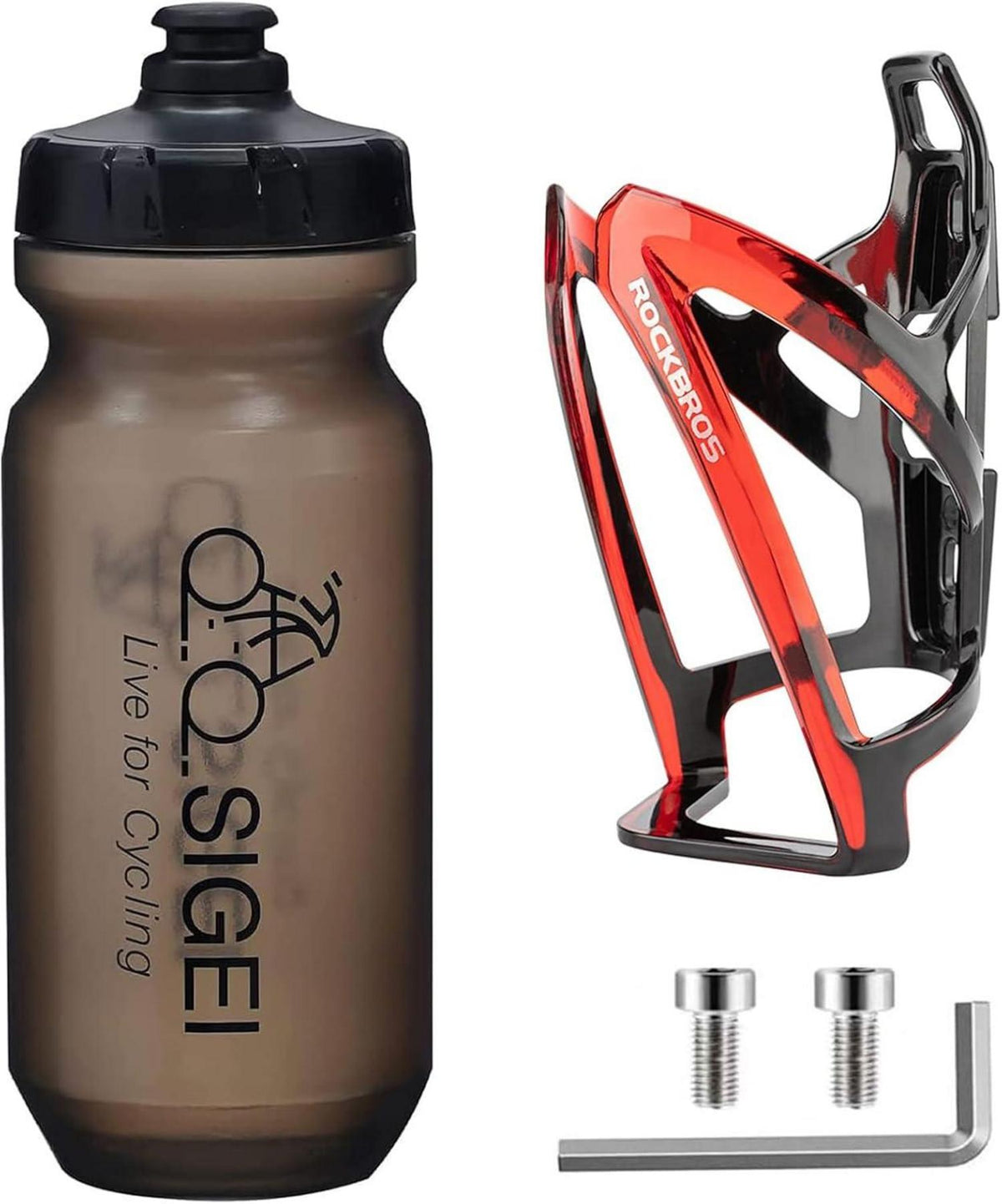 Fahrrad-Wasserflaschenhalter und 610 ml Set für Rennräder & MTBs