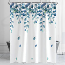 Duschvorhang Grün Blätter 200x200cm Antischimmel Textil