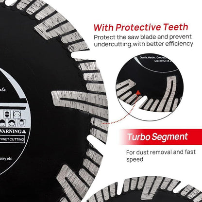 Diamant-Trennscheibe 125mm Turbo für Granit, Beton, Marmor