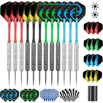 Dartpfeile 20g Metallspitze 12er Set Steeldarts Flights