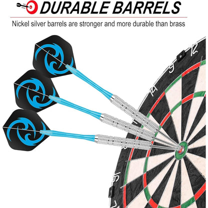 Dartpfeile 20g Metallspitze 12er Set Steeldarts Flights