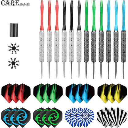 Dartpfeile 20g Metallspitze 12er Set Steeldarts Flights