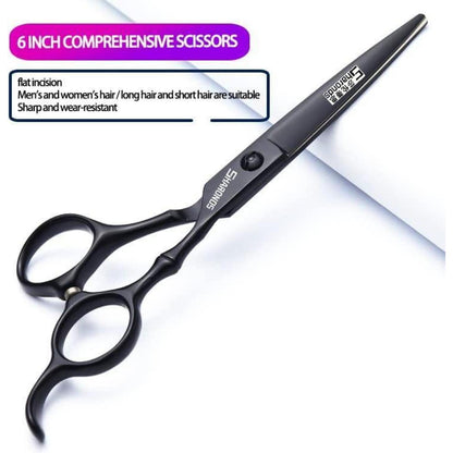 Professionelles Haarschneideschere Set 6/7 Zoll 440C Schwarz
