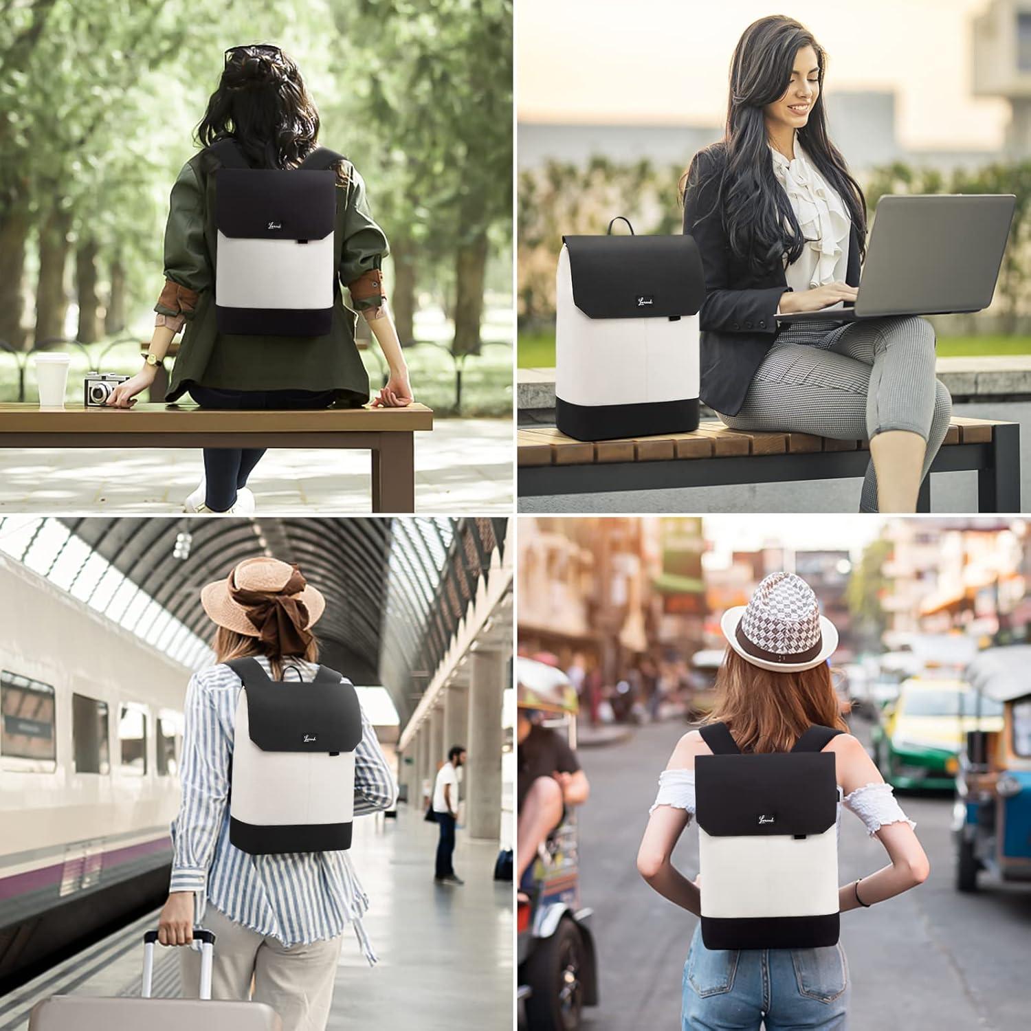 Arbeitsrucksack Damen 15,6 Zoll USB Laptopfach Diebstahlsicherung