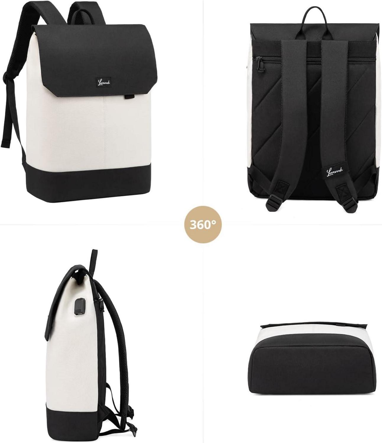 Arbeitsrucksack Damen 15,6 Zoll mit USB Ladeanschluss & Diebstahlschutz