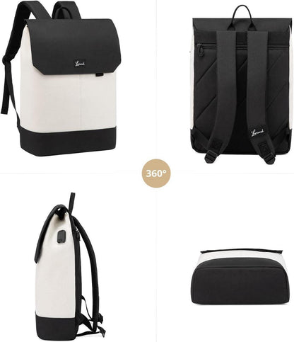 Arbeitsrucksack Damen 15,6 Zoll mit USB Ladeanschluss & Diebstahlschutz