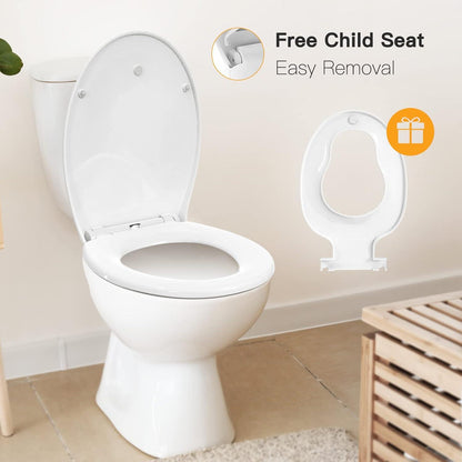 Toilettensitz mit Absenkautomatik und Magnetbefestigung für Kinder