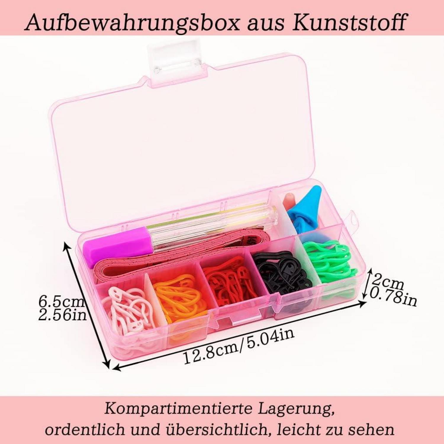 75-teiliges Strickzubehör Set mit Markierern und Nadeln