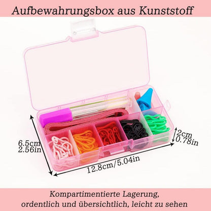 75-teiliges Strickzubehör Set mit Markierern und Nadeln