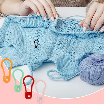 75 Stk Strickzubehör Maschenmarkierer Kunststoff Häkelclips Nadeln