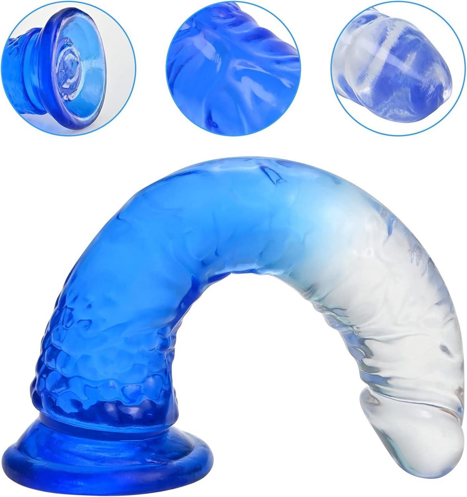 Realistischer Strap-On Dildo mit Saugnapf - 20cm Penis für Männer, Frauen & Lesben
