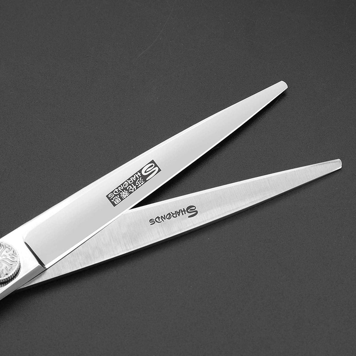 6 Zoll Japanische Friseurschere – Silberne Schlange Textur