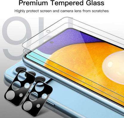 Panzer Schutz Glas Folie für Samsung Galaxy A52 5G, 2 Stück