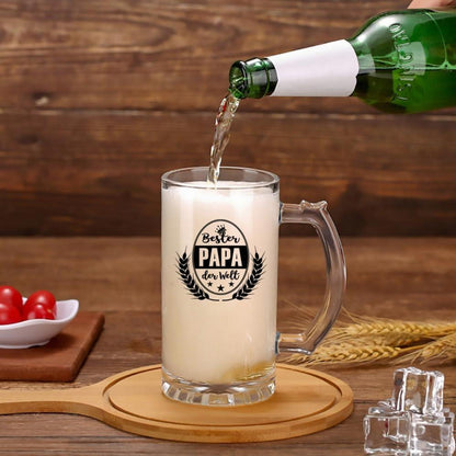 Bierkrug Bierglas 0,5l Vatertagsgeschenk Geburtstag Weihnachten