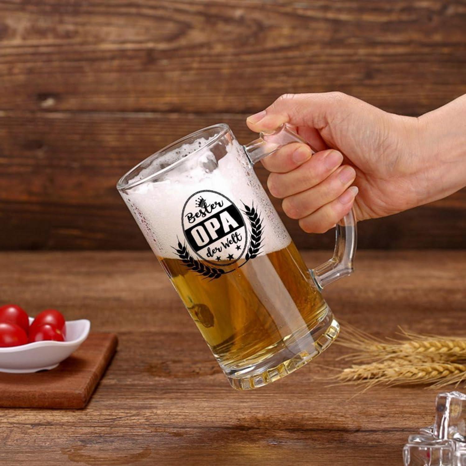 Bierkrug Opa Bierglas Vatertagsgeschenk 0,5 Liter in