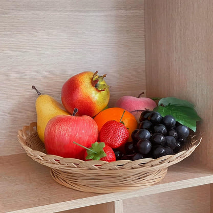 Künstliche Früchte Set Faux Obst Dekoration Lebensecht 9-teilig