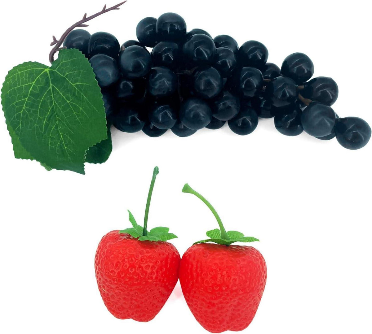 Künstliche Früchte Set Faux Obst Dekoration Lebensecht 9-teilig