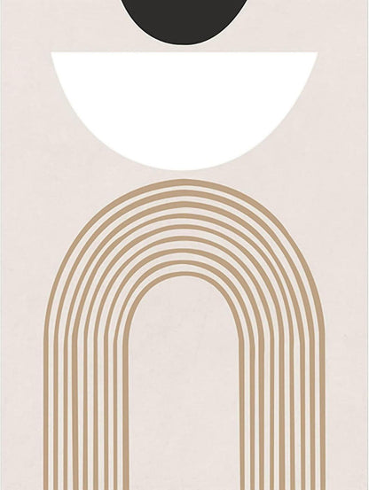 3er Premium Poster Set Abstrakt Moderne Kunst 30x40cm Beige