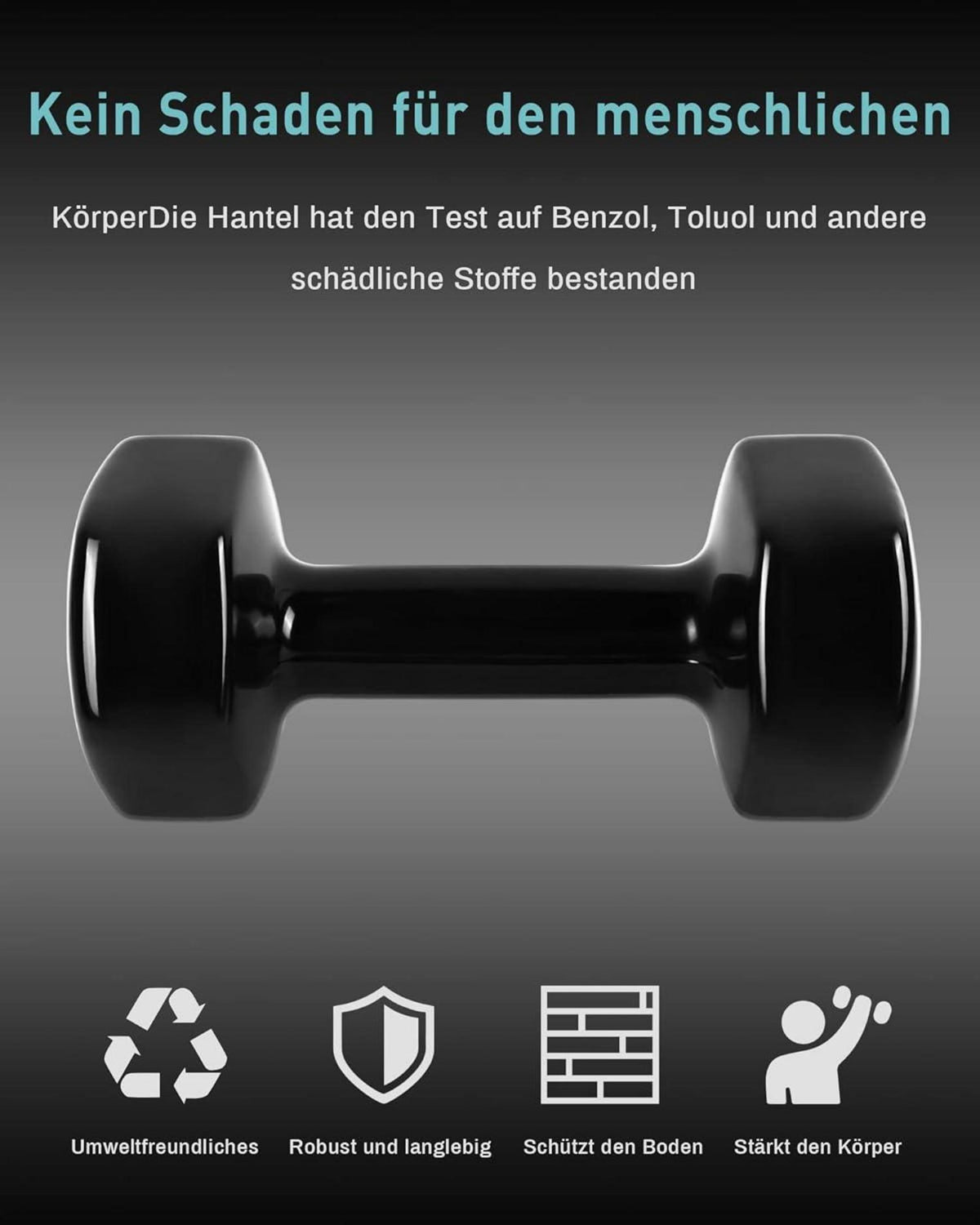 MENCIRO Kurzhanteln Set 1KG-5KG für Männer und Frauen Fitness Krafttraining