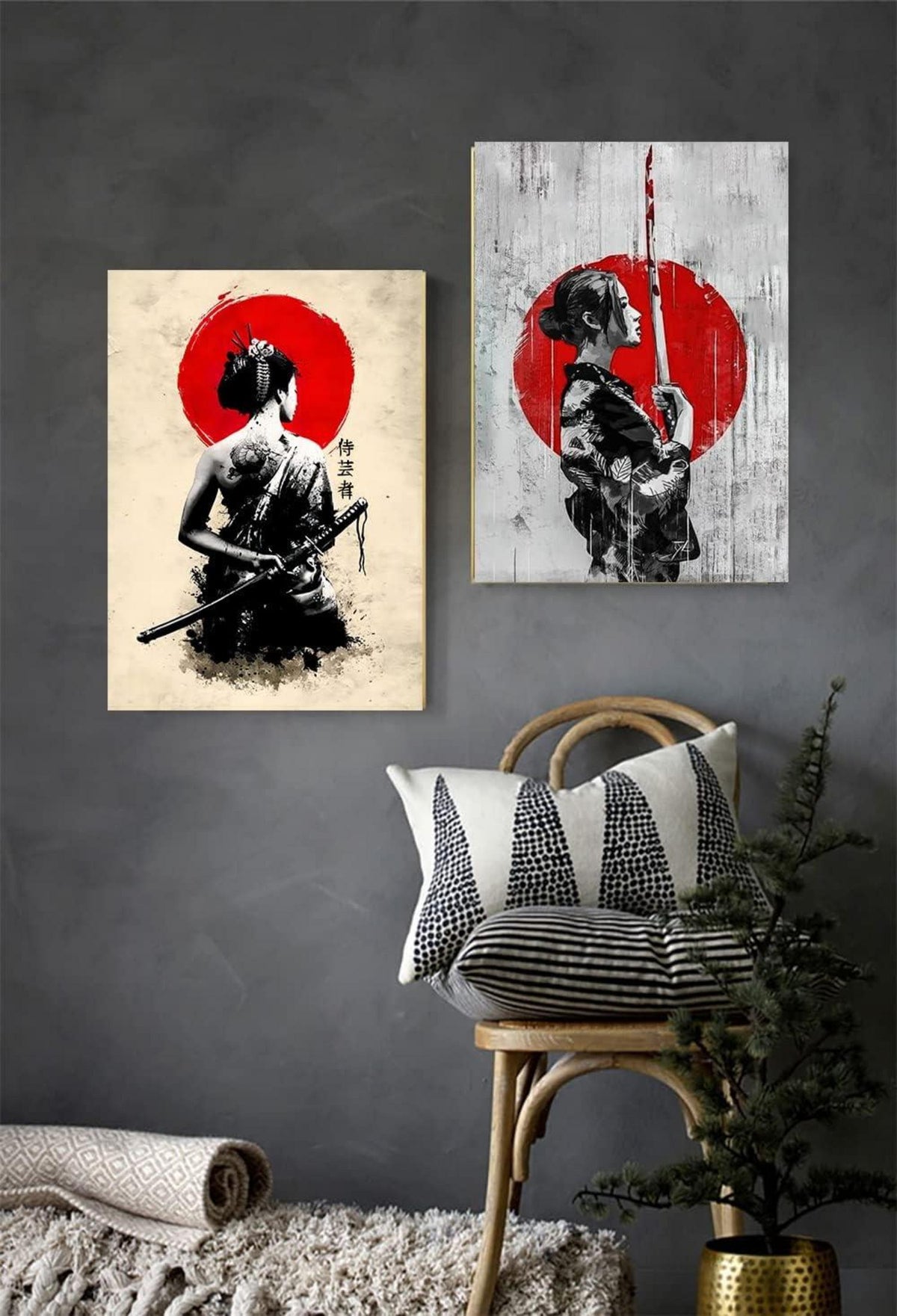 Japanisch Frau Poster Bilder Leinwand Wohnzimmer Wandkunst