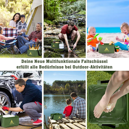 HIKENTURE Outdoor Faltschüssel 15L Army Green