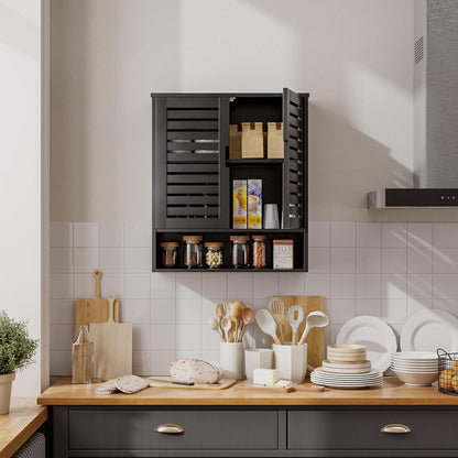 Hochwertiger Badezimmerschrank Wandmontage aus Bambus, Platz