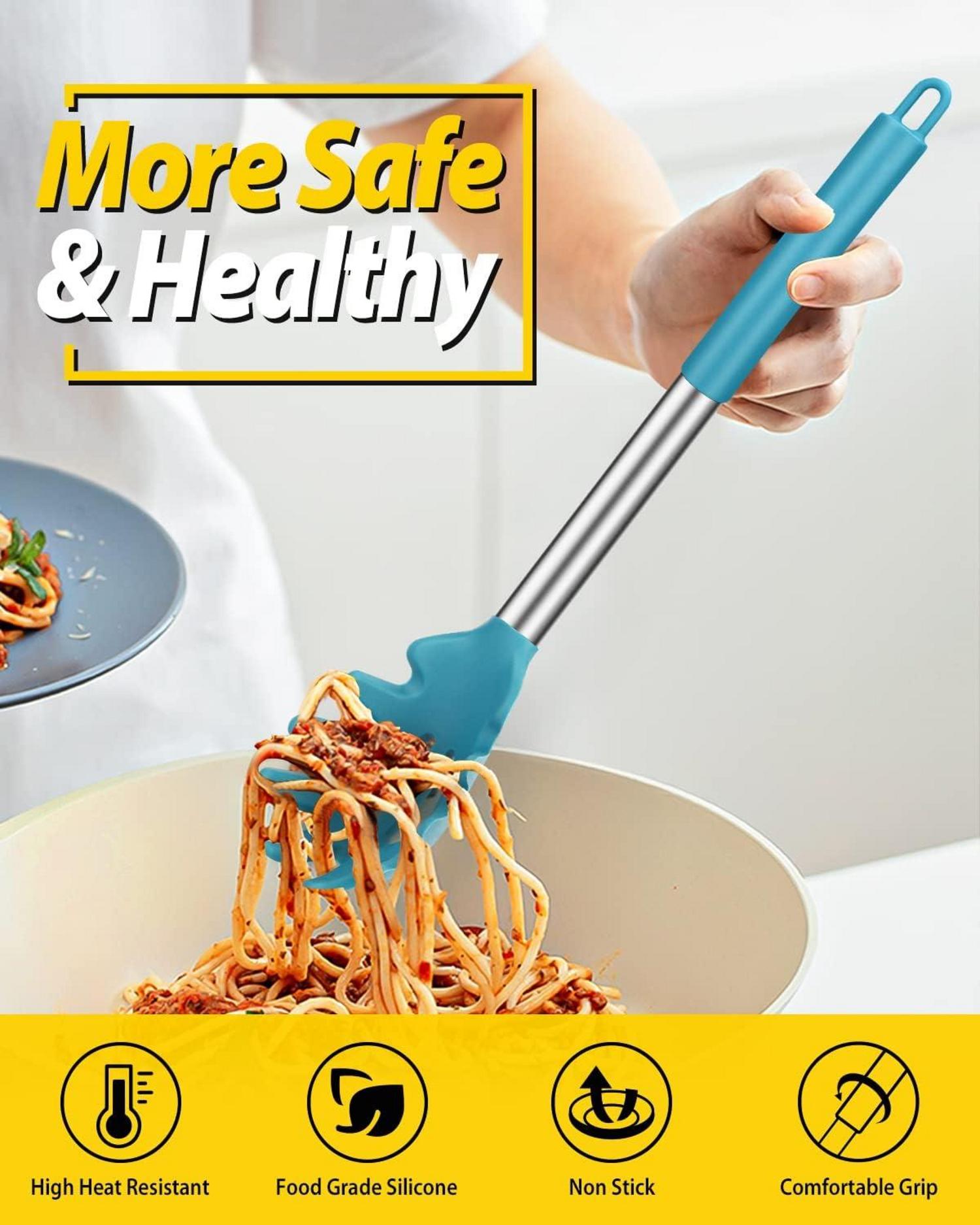 Silikon Gabel und Löffel Set Antihaft Küchenutensilien Spaghetti Sauce