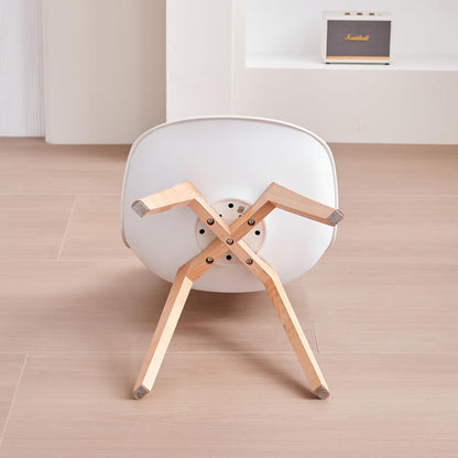8 Esszimmerstühle Weiß – Skandinavische Designstühle in Lederoptik