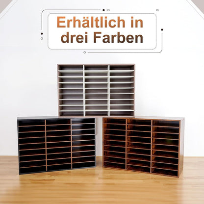 Schreibtisch Organizer Schwarz Groß Briefablage A4 27 Fächer