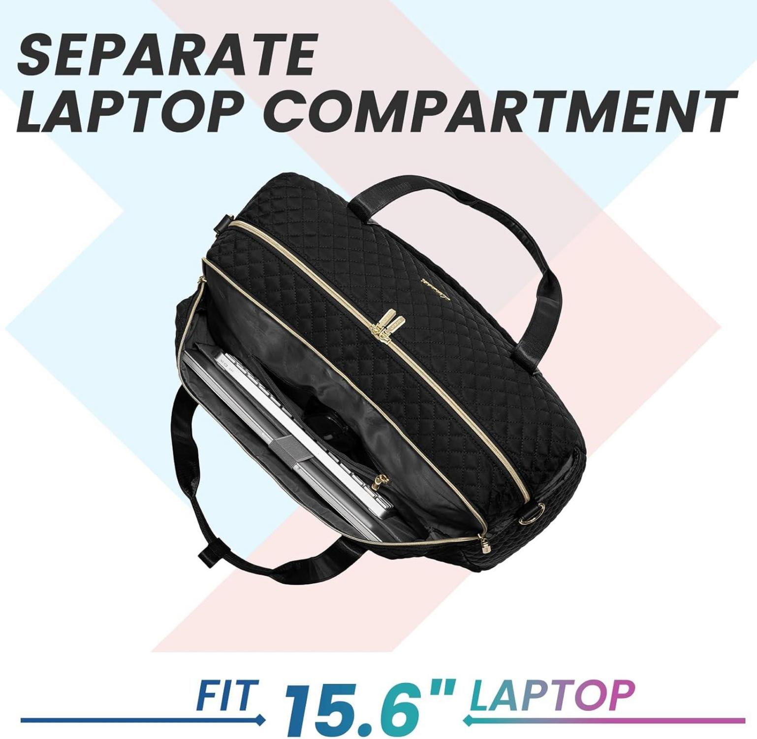 Große LOVEVOOK Reisetasche Damen Sporttasche mit Laptopfach Weekender