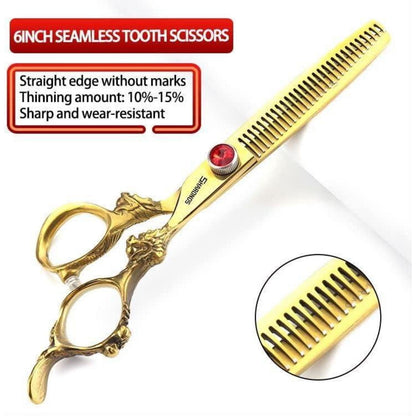 Japanische Friseurschere 6 Zoll – 3er Set | 440C Stahl | Profi Qualität