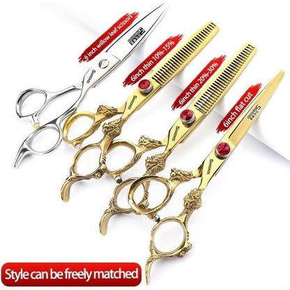 Japanische Friseurschere 440C Stahl – 6 Zoll (4er Set)